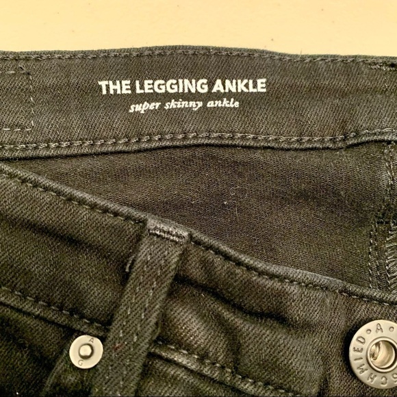 Adriano Goldschmied Jeans Adult 26 Black Legging Ankle Skinny Super Women’s - Picture 10 of 15